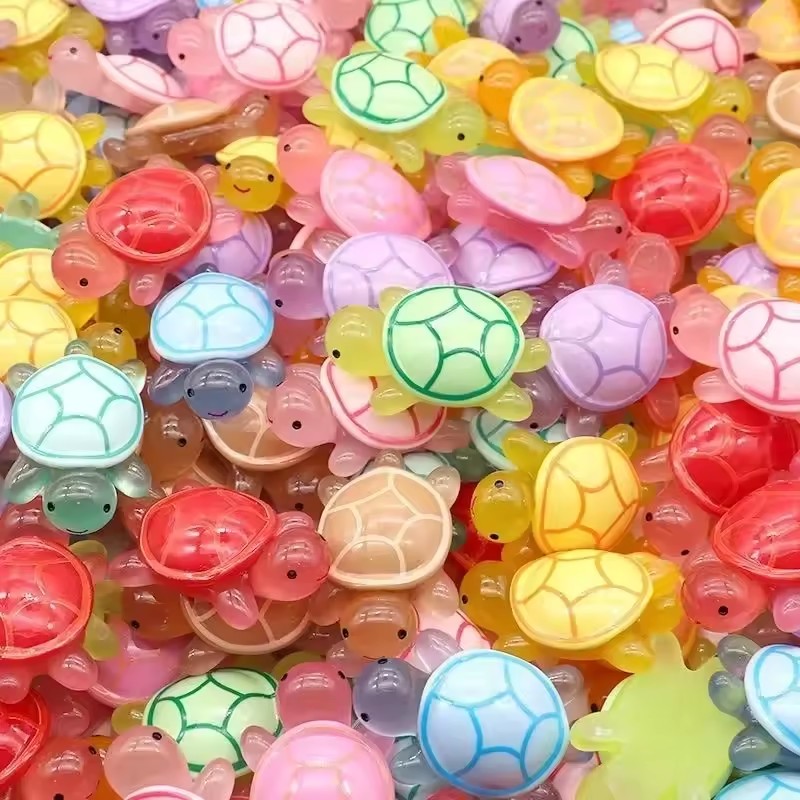 Aquarium Fish Names - 20/50/100 pièces Mini tortue lumineuse décor