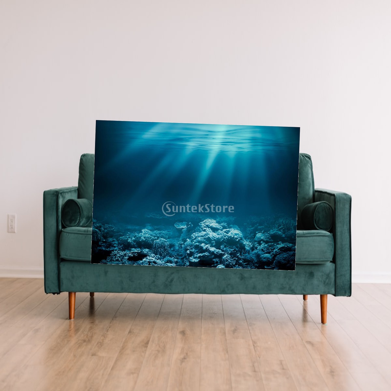 Fish In Aquarium Picture - Autocollant adhésif pour aquarium, PVC 3D