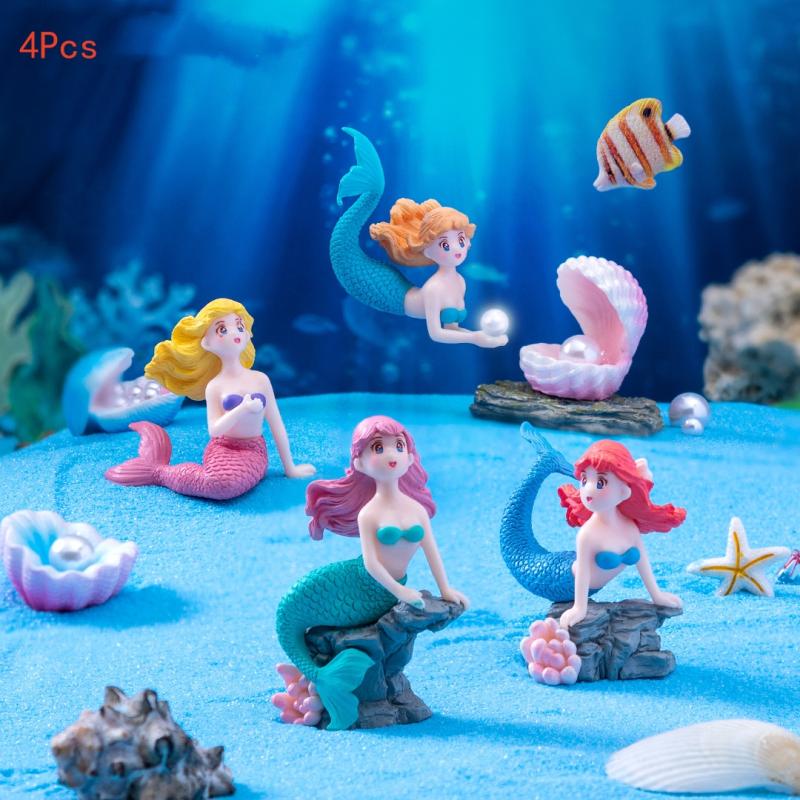 Aquarium Fish Quarantine - Figurines miniatures de petite sirène en