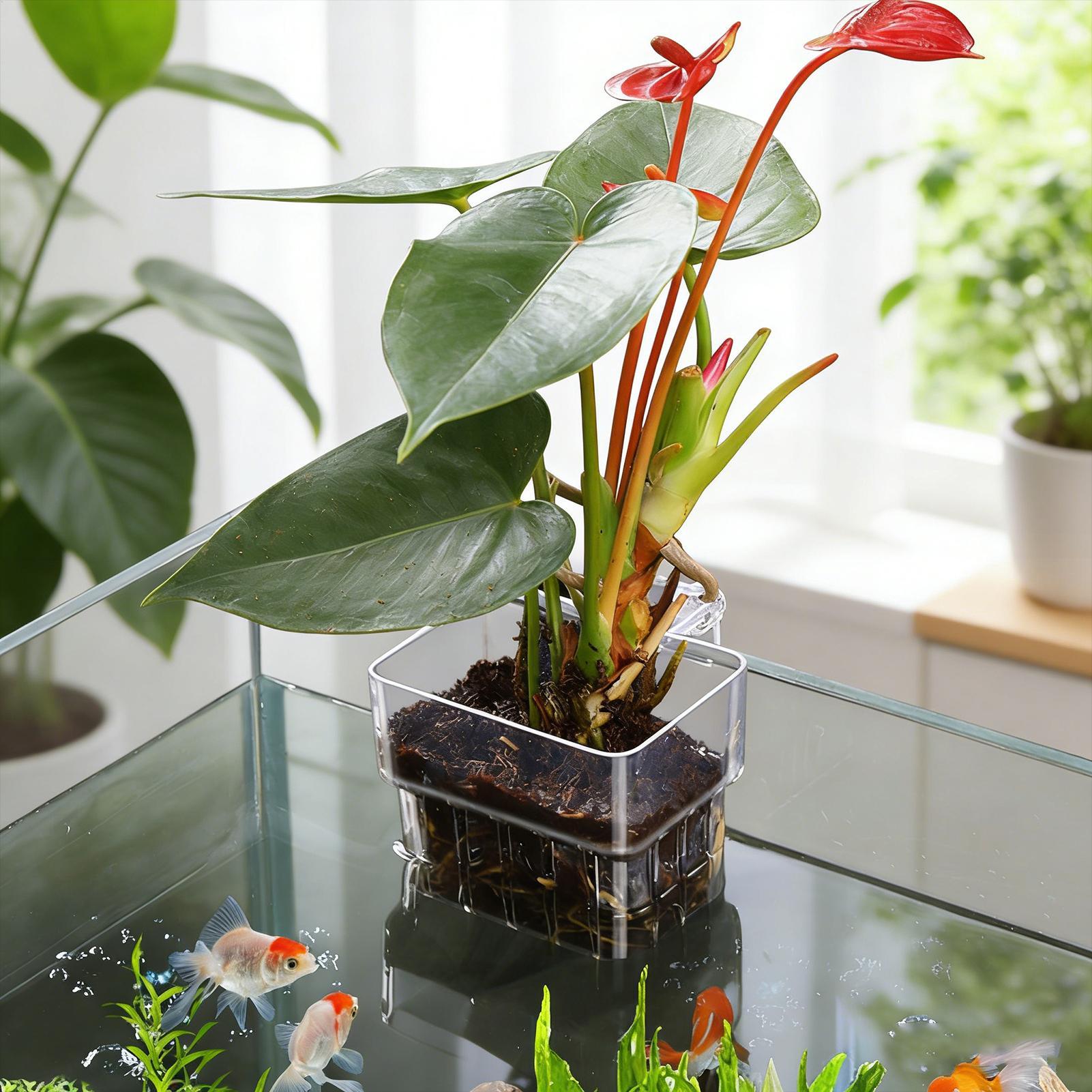 Pot transparent suspendu pour  - Aquarium Fish Names avis et prix