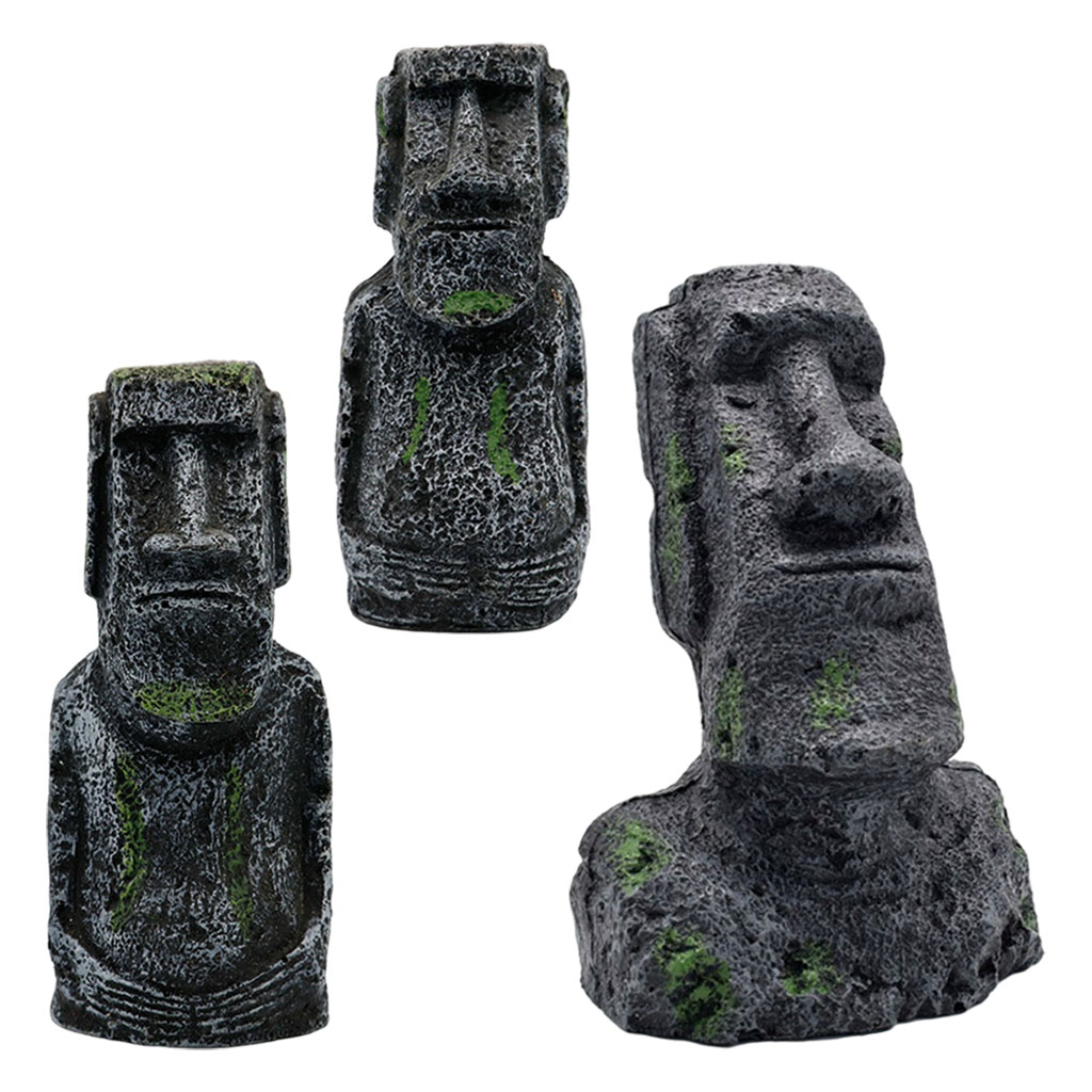 Statues Moai d'aquarium, ornem - Aquarium Fish Names avis et prix