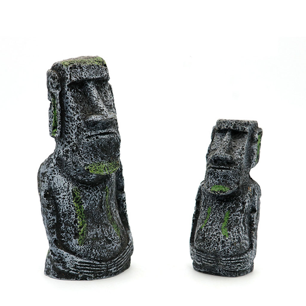Statues Moai d'aquarium, ornem - Aquarium Fish Names avis et prix