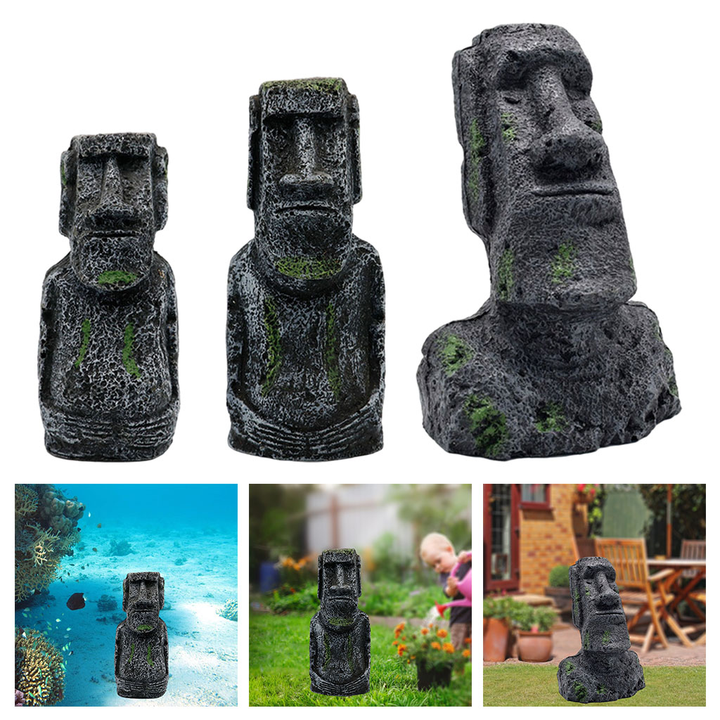 Statues Moai d'aquarium, ornem - Aquarium Fish Names avis et prix