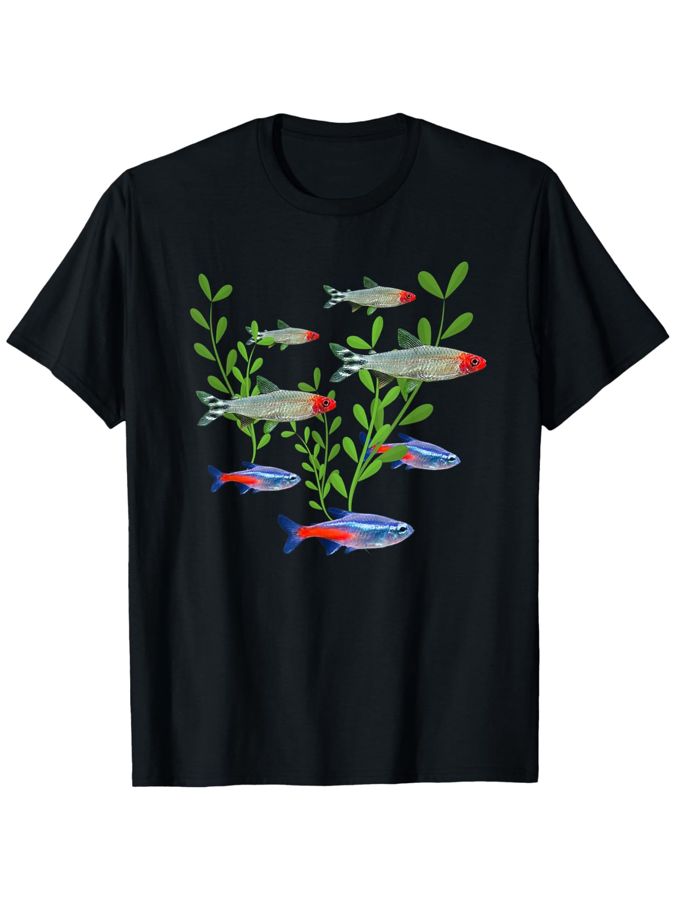 T-shirt imprimé poissons Neon  - Tetra Fish In Aquarium avis et prix