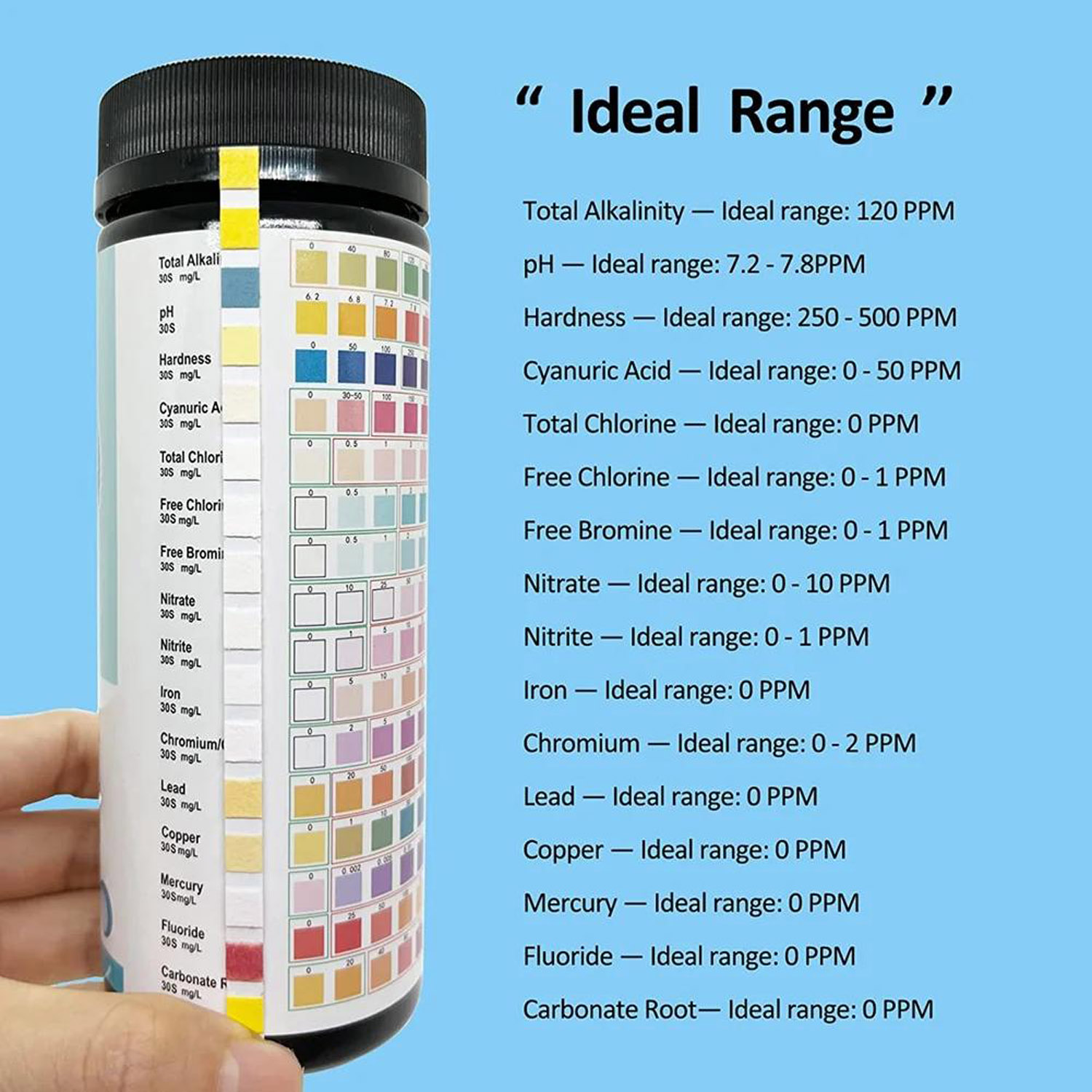 Kit de 100 bandelettes de test - Aquarium Test Kit avis et prix